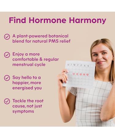 Purolabs PMS Support Supplement for Women - Hormone Balance with Magnesium & Vitamin B6 - Vegan - 90 Capsules - Buy Online on GoSupps.com