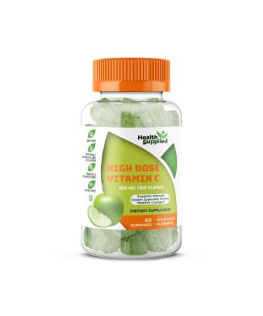 Vitamin C Immune Plus Support Booster Gummies | Daily Dietary Supplement | Natural Yummy Sour Apple Flavor Gummy | Vegan Plant Based Pectin - for Adult Men Woman Teens & Kids 1