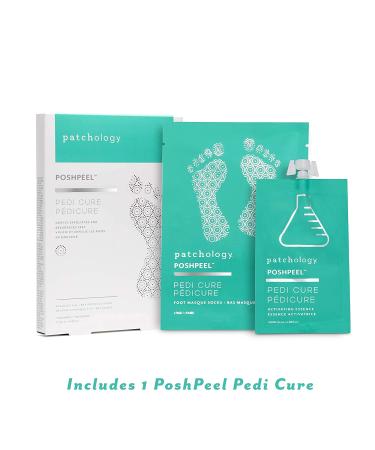 Patchology PoshPeel Pedi Cure XL - Intensive Foot Peel Mask for Calloused Feet - Deep Exfoliation Treatment for Dry Cracked Skin - Achieve Baby-soft Renewed Feet - Buy Online on GoSupps.com