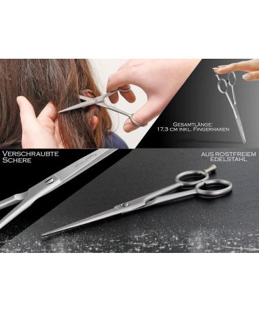 Premium Solingen Hair Scissors - Sharp Micro-Toothed Stainless Steel 15.24 cm - Made in Germany for a Perfect Cut - Buy Online on GoSupps.com