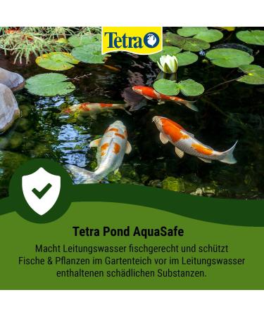 Tetra Pond AquaSafe 250ml - Make Tap Water Safe for Fish & Plants in Your Garden Pond - Buy Online on GoSupps.com