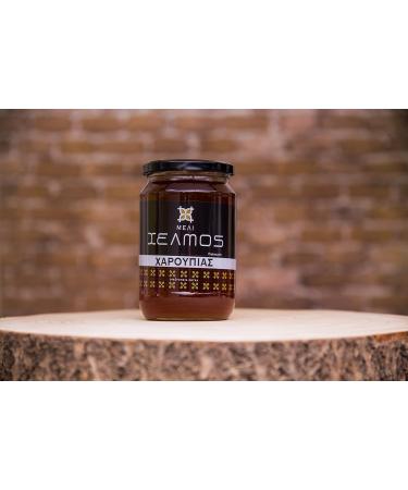 Helmos Greek Carob Honey 950g - Premium Natural Sweetener | Organic & Authentic | International Shipping Available - Buy Online on GoSupps.com