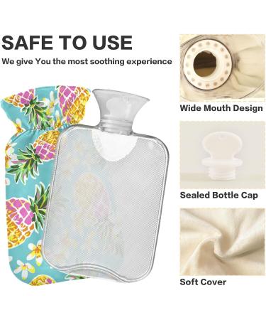 Comfort & Relief: Pineapple Hot Water Bottle 2L with Cover | Sore Muscles & Arthritis Pain Relief | International Shipping - Buy Online on GoSupps.com
