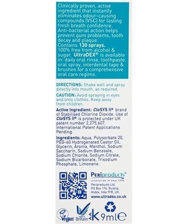 Ultradex Fresh Breath Oral Spray 9ml (PACK OF 4) - Buy Online on GoSupps.com