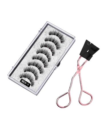 Magnetic False Eyelash Set Magnetic Eyelashes Without Eyeliner Realistic Thick And Curly Reusable Easy To Operate For Girls Makeup