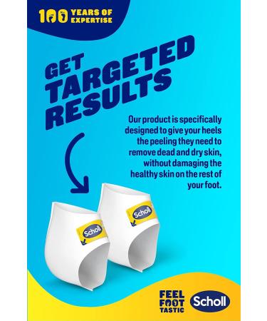 Scholl ExpertCare Exfoliating Heel Peel Foot Mask - Visibly Softer Heels - 1 Pair - Buy Online on GoSupps.com