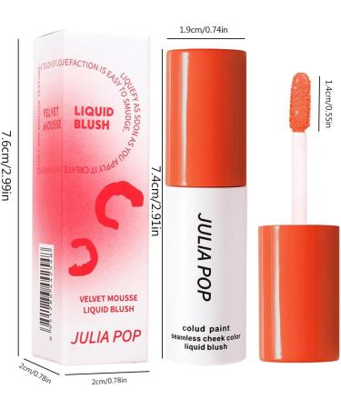 Cream - Breathable Feel Liquid for Cheeks and Lips | Lightweight Breathable Feel Water Based Liquid with 6 Colors to Choose Refreshing Makeup Pochy 01# - Buy Online on GoSupps.com