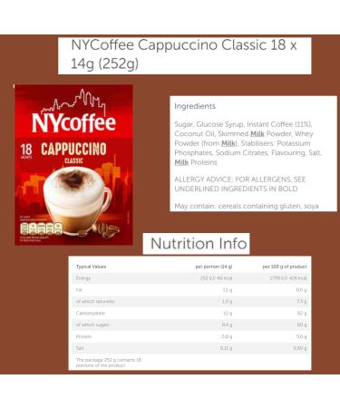 NYCoffee 90 Coffee Sachets 6 Variety Flavours- Bundled with Temas Store Coffee Stirrers| Individually Wrapped |Coffee Gifts For Coffee Lovers (Mocha Cappuccino Latte Caramel 3 in 1 2 in 1) - Buy Online on GoSupps.com