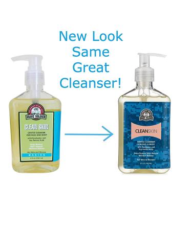 Brave Soldier Clean Skin Face Cleanser | Moisturizing Face Wash for Sensitive Skin | Mild Makeup Remover | 8 fl. oz. Bottle - Buy Online on GoSupps.com