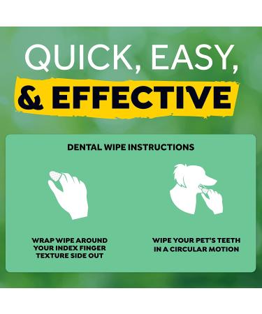 TropiClean Fresh Breath Dental Wipes for Dogs 50ct - No Brushing Teeth Cleaning - Removes Plaque & Tartar - Freshens Breath - Buy Online on GoSupps.com