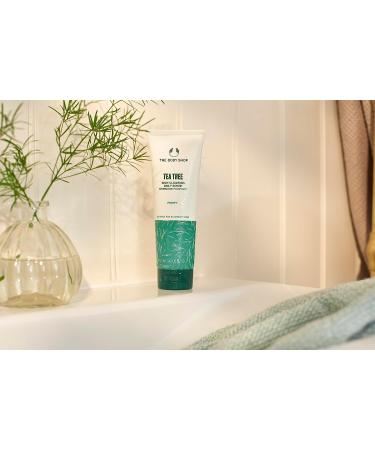 The Body Shop Tea Tree Exfoliating Face Scrub 3.3 Fl Oz (Vegan) | Squeaky-Clean Formula - Buy Online on GoSupps.com