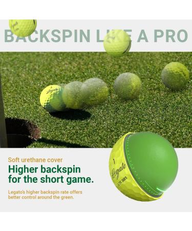 Legato Golf Balls LTX 3085 | Break 90 with Maximized Distance | 3 Piece Urethane Cover | 85 Compression | Yellow Dozen - Buy Online on GoSupps.com
