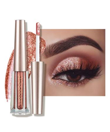 Anglicolor Eyeshadow Liquid Glitter Eyeshadow Highly Pigmented Glitter Gel Diamond Eyeshadow Liquid Eyeshadow & Eyeliner Blendable Shimmer Eyes Makeup Vegan (#3 Garnet)