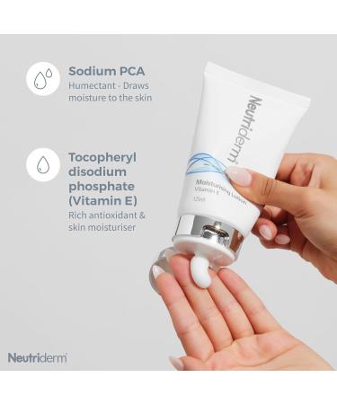 Neutriderm Moisturising Lotion with Vitamin E - 125 mL | Hydrating Skin Care for All Skin Types - Shop Internationally - Buy Online on GoSupps.com