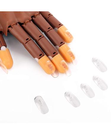200pcs Clear Replacement Nail Tips for Nail Art Training & Practice - Salon Quality Acrylic Fake Nails - Buy Online on GoSupps.com