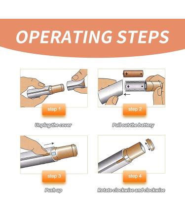 Women Facial Hair Remover Replacement Heads - 4 Count 18K Gold-Plated Rose Gold Tool for Flawless Touch - Buy Online on GoSupps.com