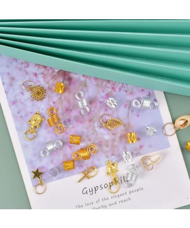 Jinlaili 120 Pieces Hair Mesh & Dreadlocks Pearls - Fashionable Hair Braid Accessories & Rings for Stunning Styles - Buy Online on GoSupps.com