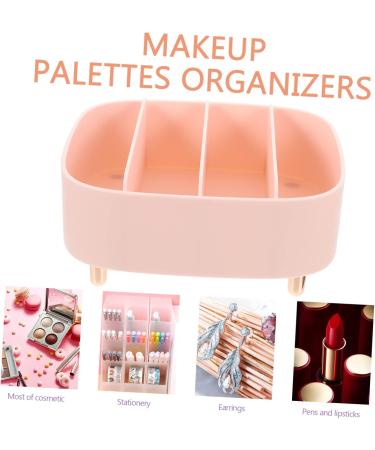 Angoily Makeup Storage Box | Lipstick Organizer & Eyeshadow Palette Holder - Pink Vanity Organizer Tray 20.6X20X8.6CM - Perfect for Drawers & Desktops - Buy Online on GoSupps.com