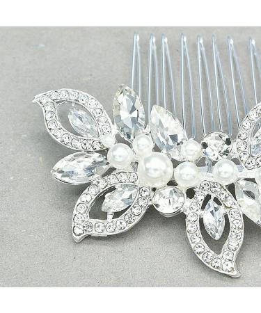 Beaupretty 1pc hair barrettes for women bridal hair barrette hair accessories for women wedding bride headpieces for wedding rhinestone hair accessories hair comb European and American Miss - Buy Online on GoSupps.com