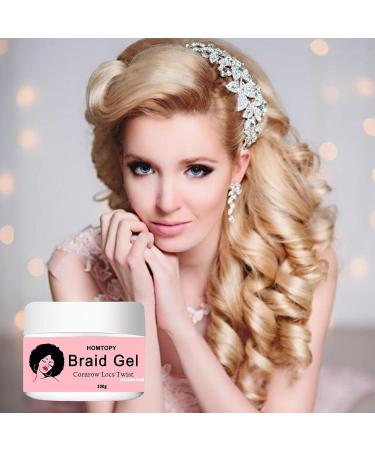 Braid Gel - Edge Braid Balm Lock Gel Tames and Smooths Frizz Strong Hold Hair Gel for All-Day Locks Edge Braid and Twist Styling Hondony - Buy Online on GoSupps.com