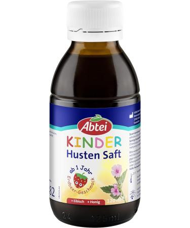 Abbey Children s Cough Juice - Strawberry Honey & Strangle - Alcohol-Free Gluten-Free Lactose-Free - For Toddlers 1 Year+ - 120ml - Buy Online on GoSupps.com