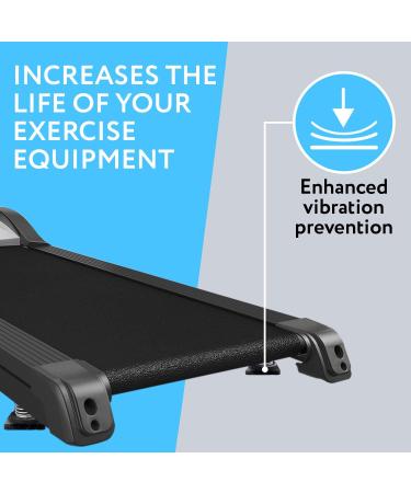 6-Pack Exercise Equipment Mats - 4x4x0.5 Pads for Carpet & Hardwood Floors - Anti-Slip Treadmill Mat - Home Gym Accessories - Buy Online on GoSupps.com
