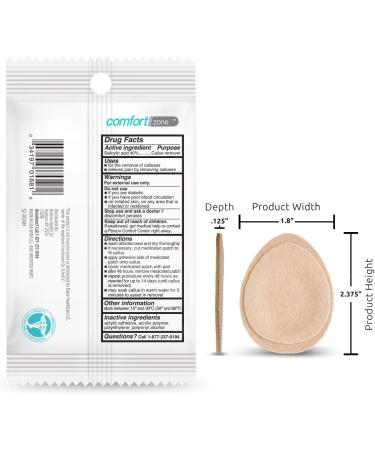 Comfort Zone Extra Thick Callus Remover - Effectively Removes Calluses, Protects Against Friction - 4 Count (Pack of 3) - Buy Online on GoSupps.com