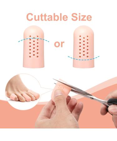 Breathable Gel Toe Caps for Toe Protection - Large Size for Ingrown Missing & Blistered Toenails - International Shipping Available - Buy Online on GoSupps.com