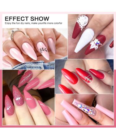 Morovan Acrylic Nail Kit for Beginners - Gel Polish Set with UV Light, Glitter Powder, Extension Supplies | Nail Art Starter Bundle - Buy Online on GoSupps.com