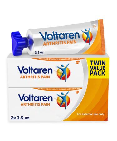 VOLTAREN Arthritis Pain Gel for Powerful Topical Arthritis Pain Relief, No Prescription Needed - Twin Pack (2x3.5oz)