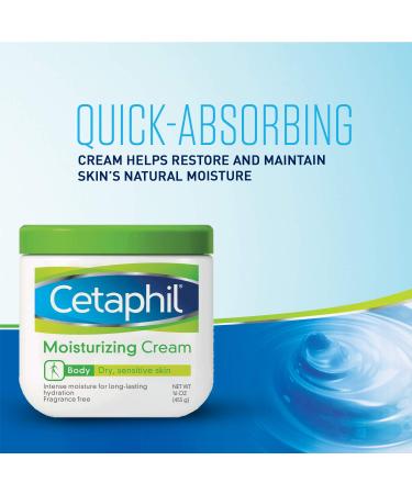 Cetaphil Moisturizing Cream for Very Dry/Sensitive Skin Fragrance Free 16 Ounce Pack of 6 - Buy Online on GoSupps.com
