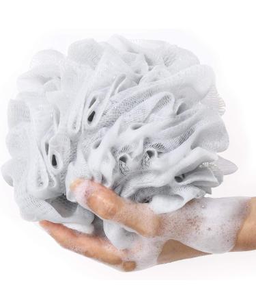 Bath Puffs Set of 4 - Large Body Exfoliating Loofah Shower Sponges for Men and Women - 75g/pcs Aquam - Buy Online on GoSupps.com