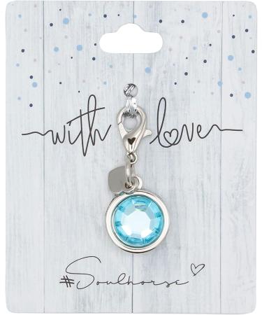 Buy Soulhorse Bridle Trenser & Lucky Charm Keychain for Horses - Turquoise Charm with Artificial Stone - Perfect for Trailer & Pony - Buy Online on GoSupps.com
