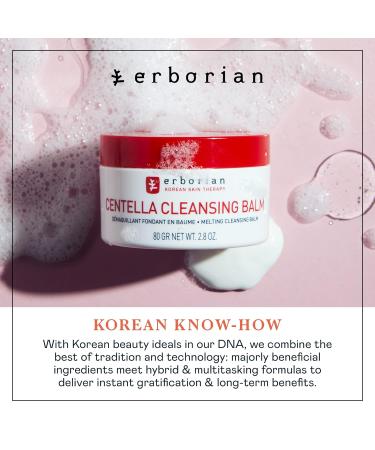 Erborian Centella Cleansing Balm - Gentle Melting Cleanser for Face & Eyes - 80g | International Shipping - Buy Online on GoSupps.com