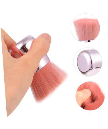 NOLITOY Mushroom Head Makeup Brush | Fluffy Face Powder & Cheek Brush | Triangle Body Brush | Portable Pink Beauty Tool - Buy Online on GoSupps.com