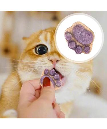 Kitten Treats - Cat Treats for Indoor Cats - Natural Healthy Cat Snacks Treats | Cat Paw Biscuits Cat Treat | Dry Cat Treats Kitten Treats | Kitten Treats Paw Shape Cat Food Treats | Treats for Cat Purple - Buy Online on GoSupps.com