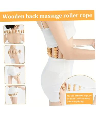 Wood Massage Scooter & Back Roller - 12 Rolls 360 Curved Muscle Relief Cellulite Treatment & Manual Gloves - Buy Online on GoSupps.com