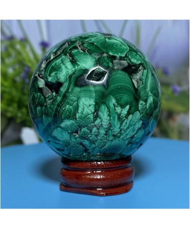 Natural Sphere Natural Geode Crystal Ball Green Malachite Hand Polished Gift Stone Home Decoration 1pc 270-280g - Buy Online on GoSupps.com