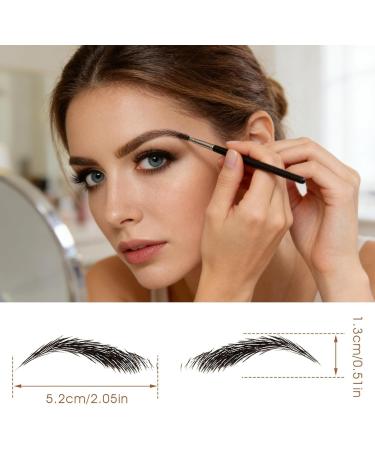 Autocollants de Sourcils 4D Patch 6 Feuilles Eyebrow Tattoos Stickers Autocollant Bionique pour Sourcils Faux Sourcils Pochoirs Tatouage Imperm able Pour femmes et filles (arcade haute) - Buy Online on GoSupps.com