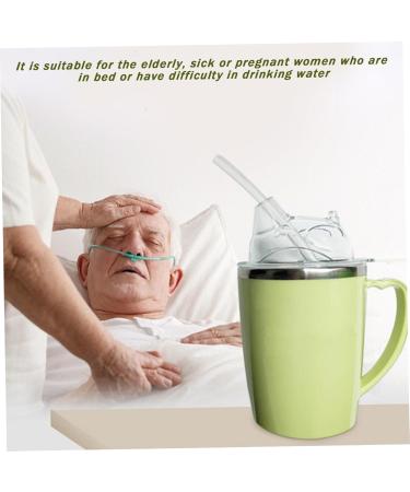 Beakers for Elderly 350ml Spill Proof Adult Sippy Cup with Straw 3-in-1 Stainless Steel Dysphagia Cups with Handle Adult Drinking Cup for Elderly Disabled Patient Maternity Kids - Buy Online on GoSupps.com