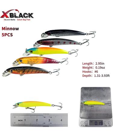 XBLACK Hard Fishing Lures Set Minnow Popper Jointed VIB Shrimp Frogs CrankBaits for Beginner Starter  XBLACK Baits  Catch Big Fish! 48 pcs-C - Buy Online on GoSupps.com