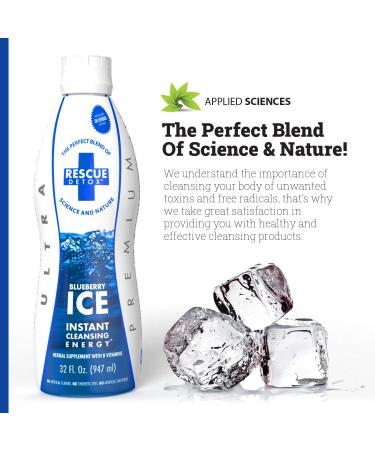 Ice Detox Rescue 32 oz Blueberry - Fast-Acting Detox Formula - Buy Online on GoSupps.com