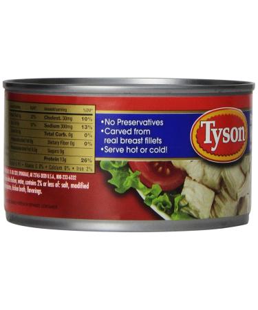 Tyson Chunk Chicken Breast 12.5oz Cans - Pack of 12 | Premium Quality | Ready-to-Eat Protein Source - Buy Online on GoSupps.com