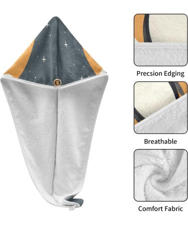 Sun Penguin Hair Towel 2 Pack | Super Absorbent Quick Dry Hair Turbans for Women & Girls - Buy Online on GoSupps.com