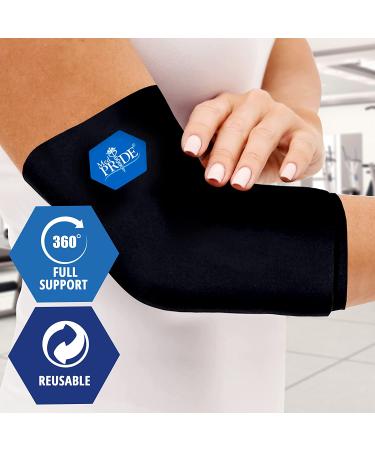 Med Pride Reusable Hot & Cold Gel Compression Sleeve for Elbows, Arms, Knees & Ankles - Pain Relief Ice Pack Wrap for Arthritis, Injuries & Surgery Recovery - Buy Online on GoSupps.com