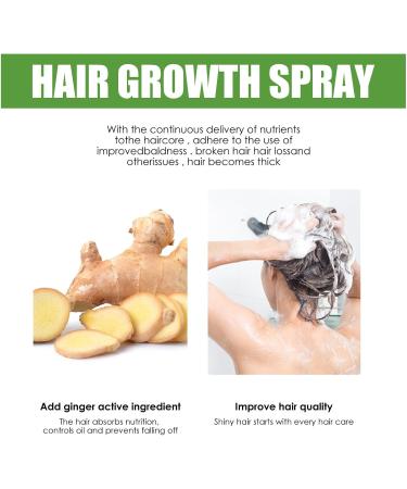 Shantou Yingji Nourishing Ginger Nourishing Spray Ginger Hair Growth Serum AntiHair Loss 2 Pieces x 120 ml - Buy Online on GoSupps.com
