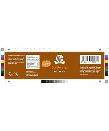 Buy Naturally Delicious Unsalted Dry Roasted Whole Almonds - 500g | International Shipping - Buy Online on GoSupps.com