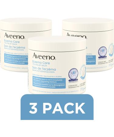 Aveeno Lotions Eczema Care Anti-Itch Balm Eczema Treatment Cream With Colloidal Oatmeal Pack of 3 (933g Total) White Packaging May Vary - Buy Online on GoSupps.com