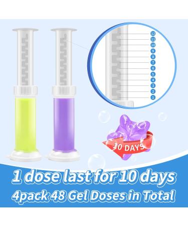 NATRUTH Toilet Cleaning Gel 4PCS Lavender Lemon Scent, 36 Doses - Keep Toilet Bowls, Basins, and Sinks Clean with Long-lasting Fragrance - Buy Online on GoSupps.com