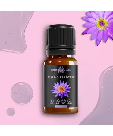 Smoky Haven Blue Lotus Essential Oil - Premium Organic Extract (1 oz) for Aromatherapy Cosmetics & Hair - Vegan & Ethically Sourced - Buy Online on GoSupps.com